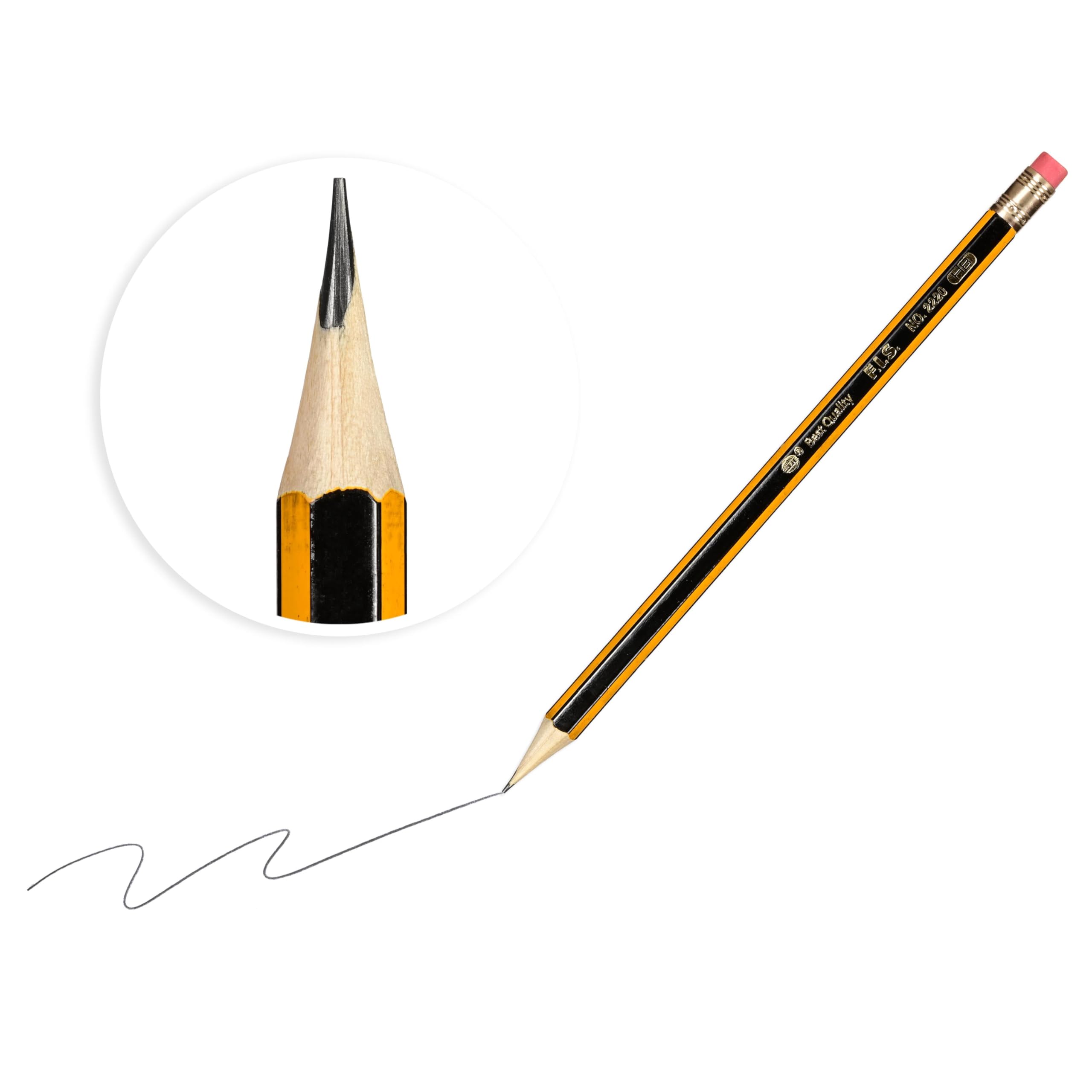 Black and yellow lining Led pencil -Rs.20