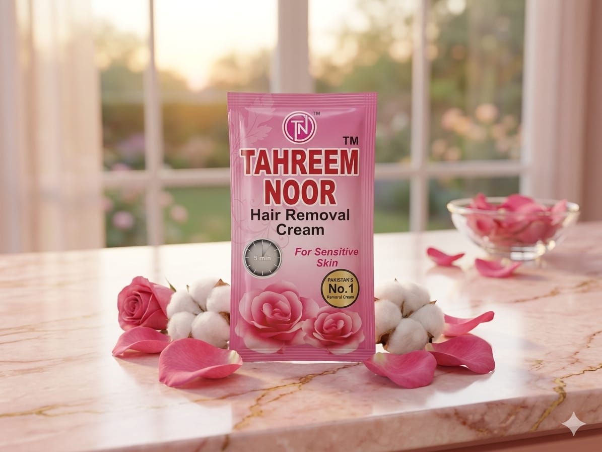 TEHREEM NOOR hair removing cream pink  -Rs30