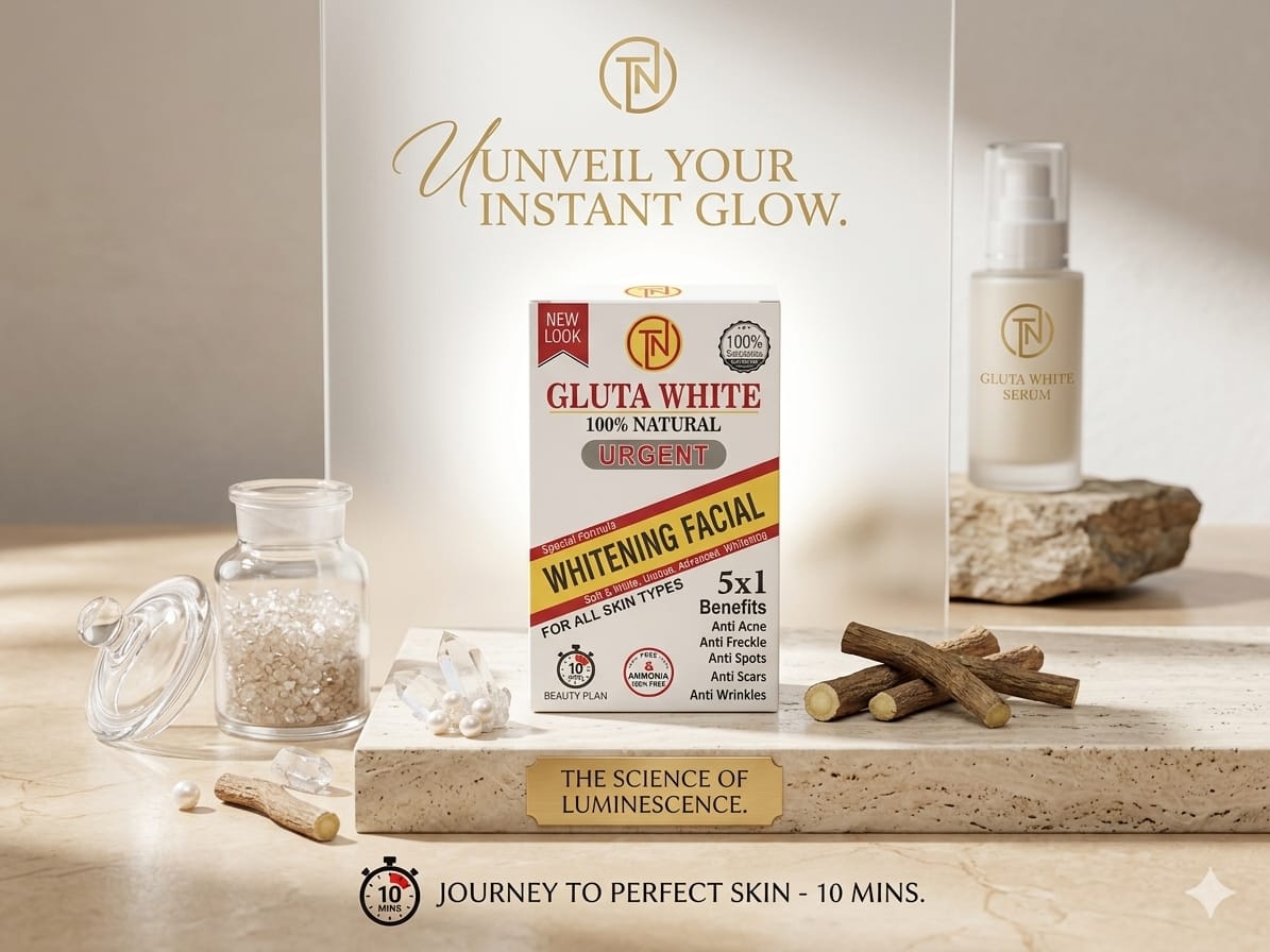 Tahreem noor  Gluta white Urgent whitening facial -Rs50