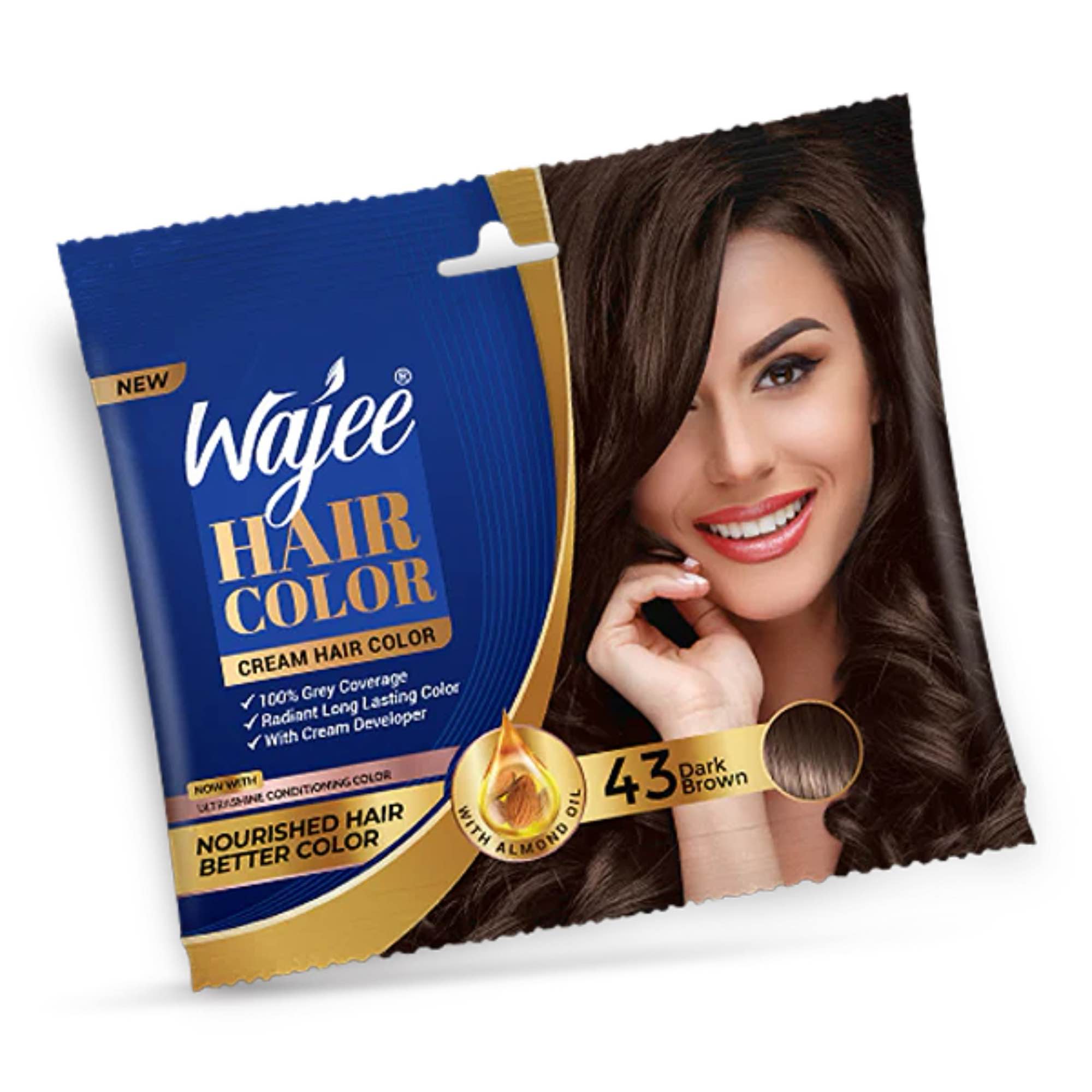 Wajee Hair colour sachet -Brown -Rs 80