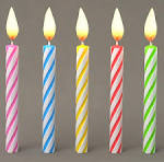 Candles - Small (Colourful)