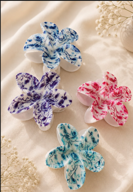 Flower catcher with print