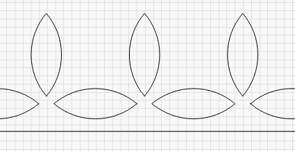 Qameez Daman Design - Diamonds