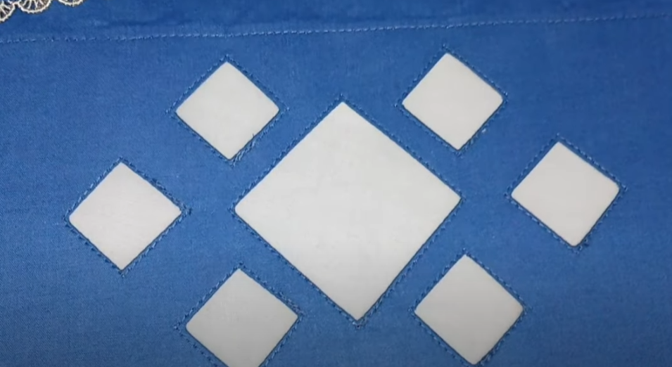 Ladies Qameez Daman - Squares