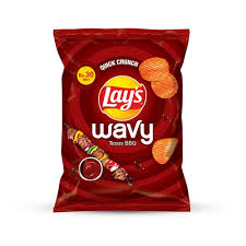 Lays Wavy - Texas Barb Q- Rs. 30