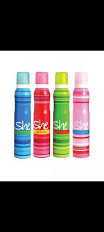 SHE body spray