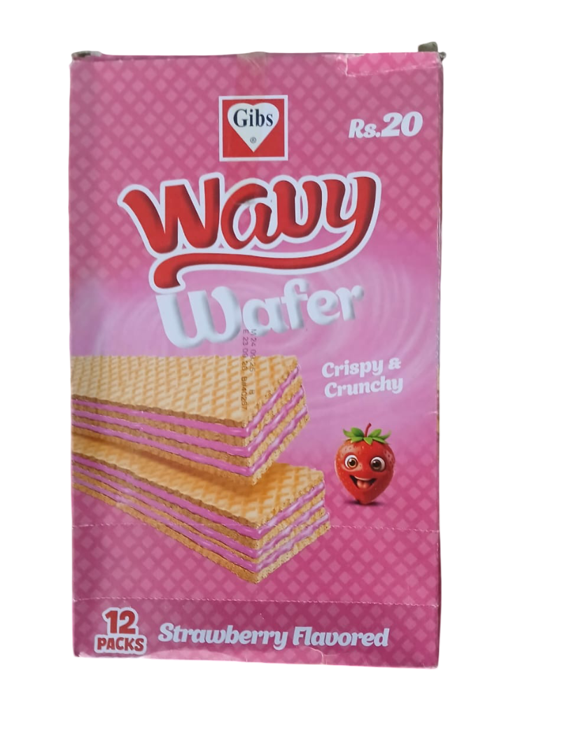 Wavy  Strawberry  Wafer -20 Rupees