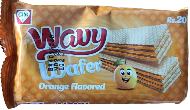 Wavy Orange Waffer - Rs. 20